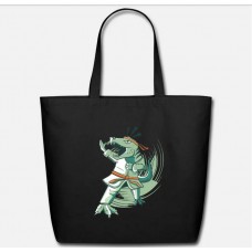 Funny Jiu Jitsu T-Rex Black Eco-Friendly Tote Bag